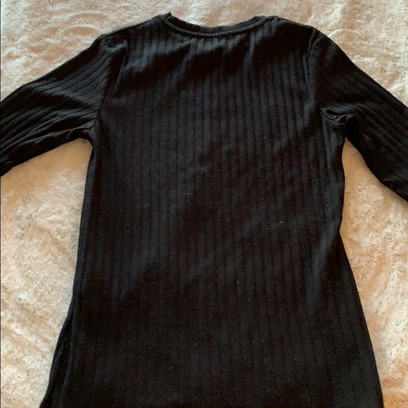 Black ribbed Zara top. Size Small. - Picture 3 of 3